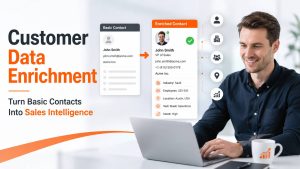 Customer data enrichment for transforming basic CRM records into valuable customer insights