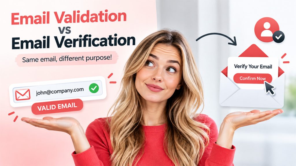 Email validation vs email verification