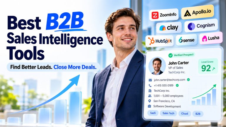 B2B Sales Intelligence tools for lead enrichment in 2026
