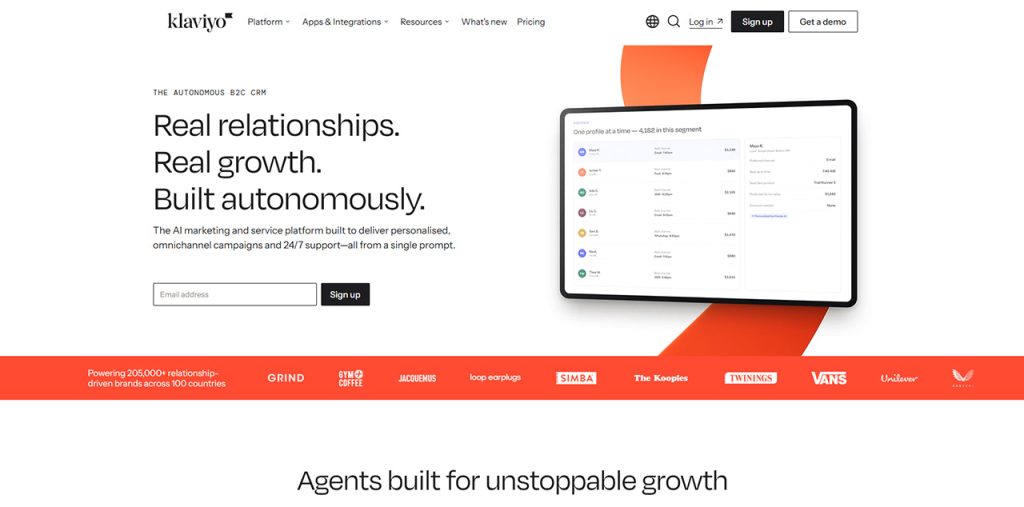 Email Marketing Automation Tools featuring Klaviyo