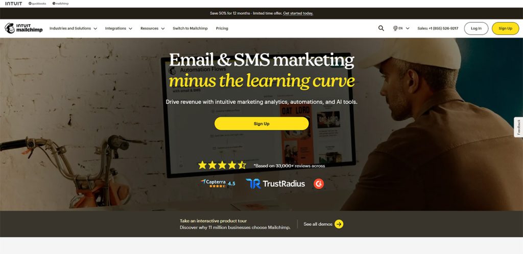 Email Marketing Automation Tools featuring Mailchimp
