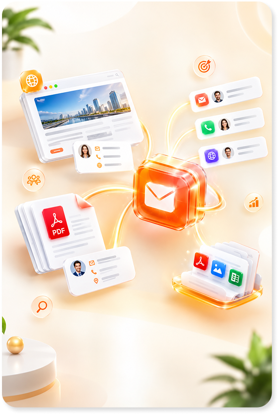Extract emails and contact details from websites and PDFs with MailsExtract